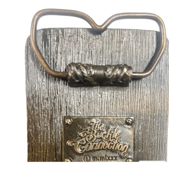 Vintage 1980 3D Space Shuttle Bronze Belt Buckle by Buckle Connection - Picture 3 of 3